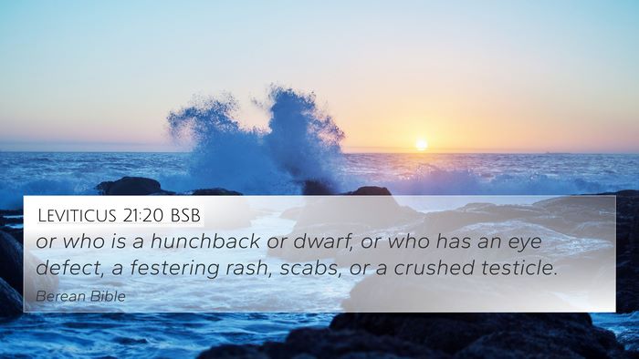 Leviticus 21:20 BSB Bible Verse Image