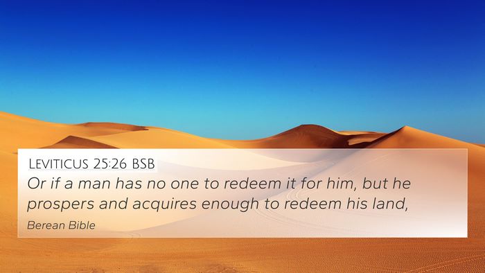 Leviticus 25:26 BSB 4K Wallpaper - Or if a man has no one to redeem it for him, but - 4K Wallpaper Bible Verse