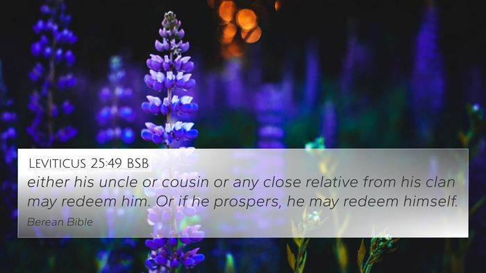 Leviticus 25:49 BSB Bible Verse Image