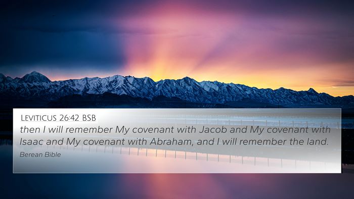Leviticus 26:42 BSB Bible Verse Image