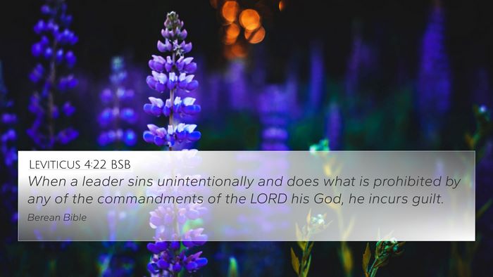 Leviticus 4:22 BSB Bible Verse Image