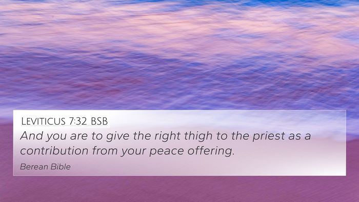 Leviticus 7:32 BSB Bible Verse Image