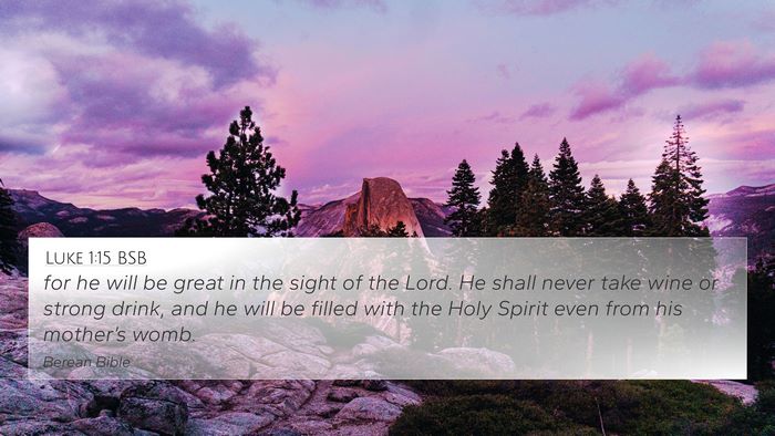 Luke 1:15 BSB Bible Verse Image