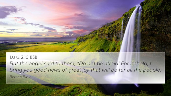 Luke 2:10 BSB Bible Verse Image