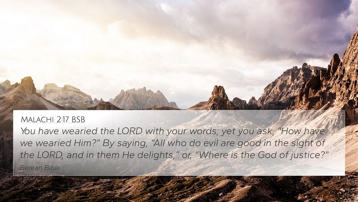 Malachi 2:17 BSB Bible Verse Image