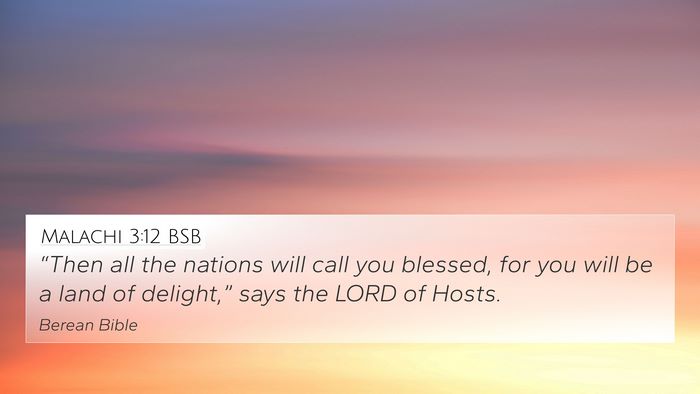 Malachi 3:12 BSB Bible Verse Image
