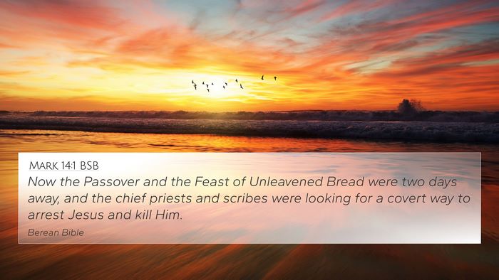 Mark 14:1 BSB Bible Verse Image