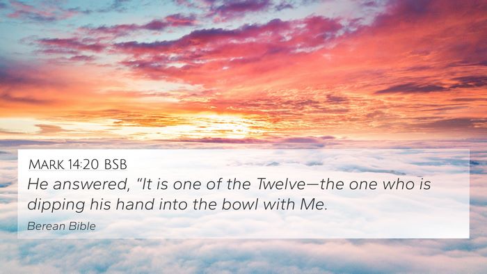 Mark 14:20 BSB Bible Verse Image