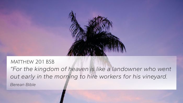 Matthew 20:1 BSB Bible Verse Image