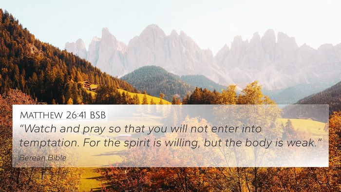 Matthew 26:41 BSB 4K Wallpaper - “Watch and pray so that you will not enter into - 4K Wallpaper Bible Verse