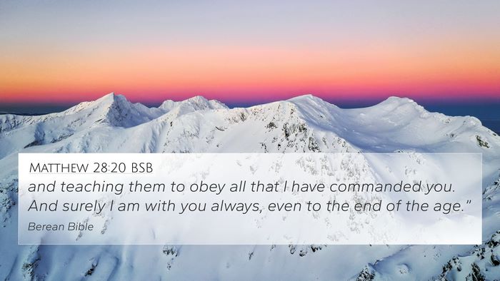 Matthew 28:20 BSB Bible Verse Image
