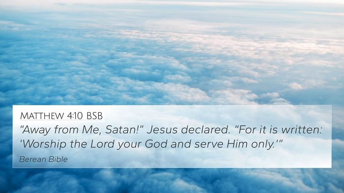 Matthew 4:10 BSB Bible Verse Image