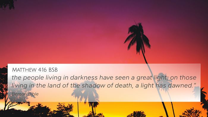 Matthew 4:16 BSB Bible Verse Image