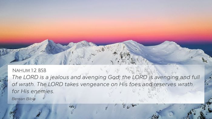Nahum 1:2 BSB Bible Verse Image