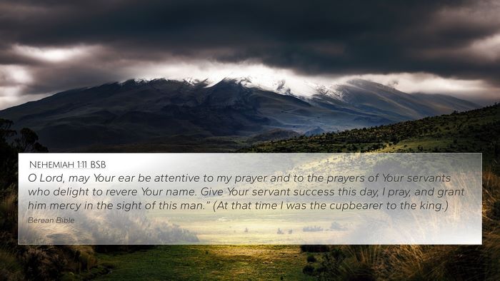 Nehemiah 1:11 BSB Bible Verse Image