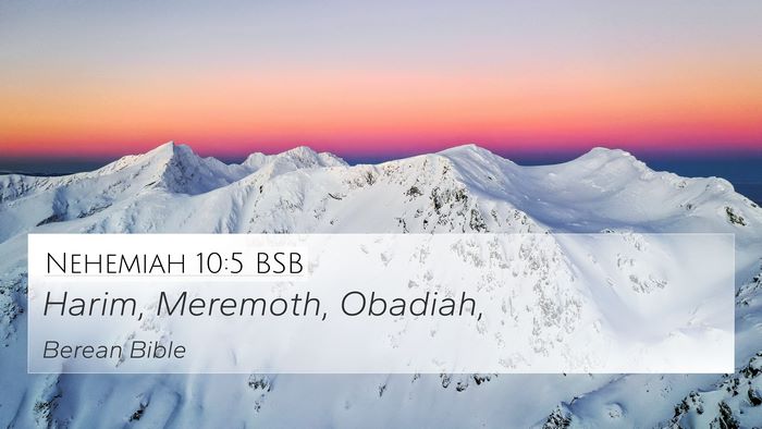 Nehemiah 10:5 BSB Bible Verse Image