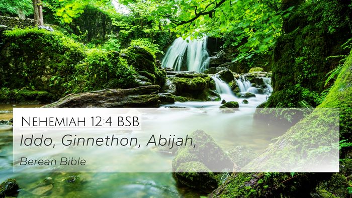 Nehemiah 12:4 BSB Bible Verse Image