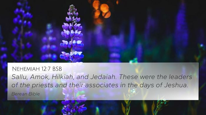 Nehemiah 12:7 BSB Bible Verse Image