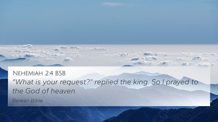 Nehemiah 2:4 BSB Bible Verse Image