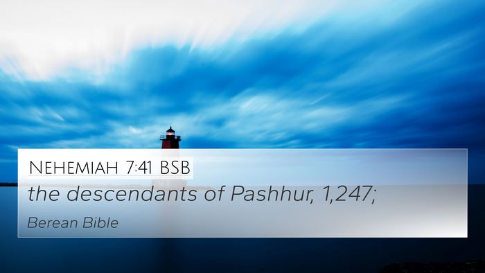Nehemiah 7:41 BSB 4K Wallpaper - the descendants of Pashhur, - 4K Wallpaper Bible Verse