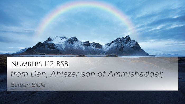 Numbers 1:12 BSB 4K Wallpaper - from Dan, Ahiezer son of - 4K Wallpaper Bible Verse