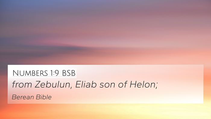 Numbers 1:9 BSB Bible Verse Image