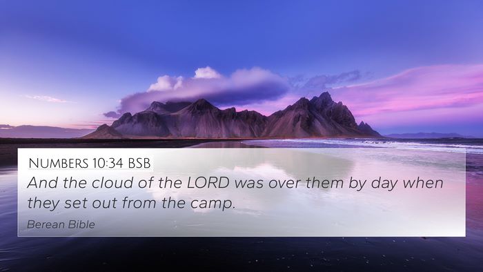 Numbers 10:34 BSB Bible Verse Image