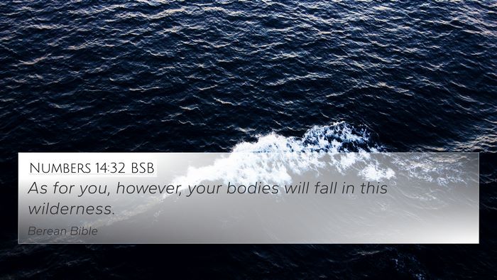 Numbers 14:32 BSB Bible Verse Image