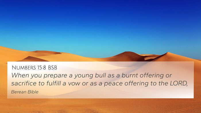 Numbers 15:8 BSB Bible Verse Image