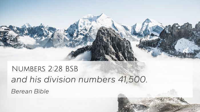 Numbers 2:28 BSB Bible Verse Image