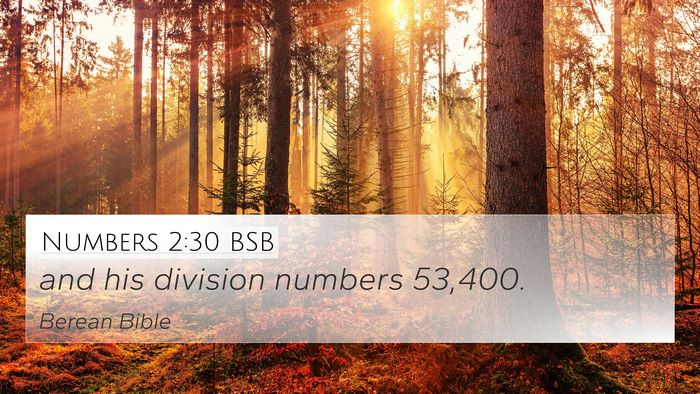 Numbers 2:30 BSB Bible Verse Image