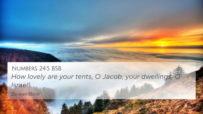 Numbers 24:5 BSB Bible Verse Image
