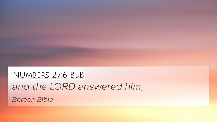 Numbers 27:6 BSB Bible Verse Image