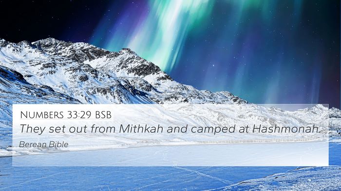 Numbers 33:29 BSB 4K Wallpaper - They set out from Mithkah and camped at - 4K Wallpaper Bible Verse