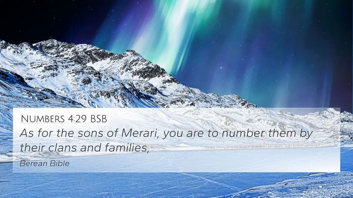 Numbers 4:29 BSB Bible Verse Image