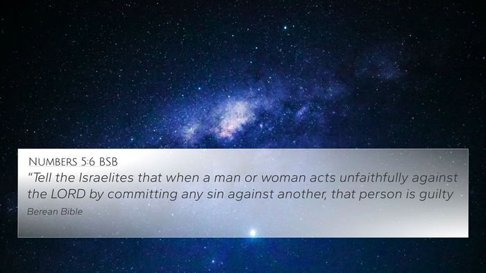 Numbers 5:6 BSB Bible Verse Image