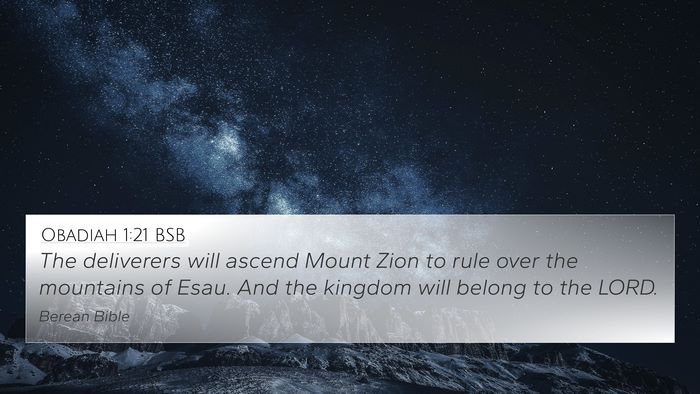 Obadiah 1:21 BSB Bible Verse Image