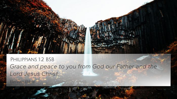 Philippians 1:2 BSB Bible Verse Image