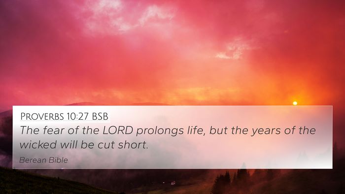Proverbs 10:27 BSB Bible Verse Image