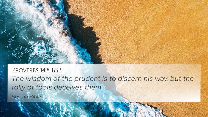Proverbs 14:8 BSB Bible Verse Image