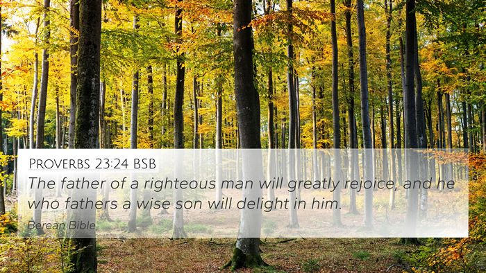 Proverbs 23:24 BSB Bible Verse Image