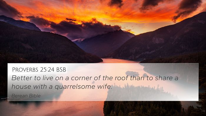 Proverbs 25:24 BSB Bible Verse Image