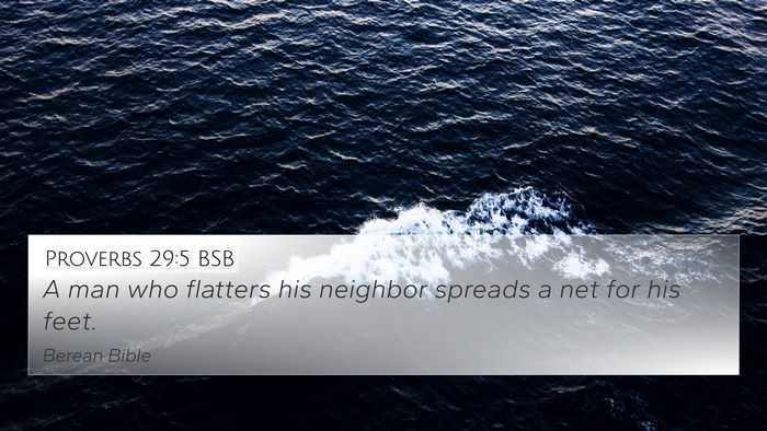 Proverbs 29:5 BSB Bible Verse Image