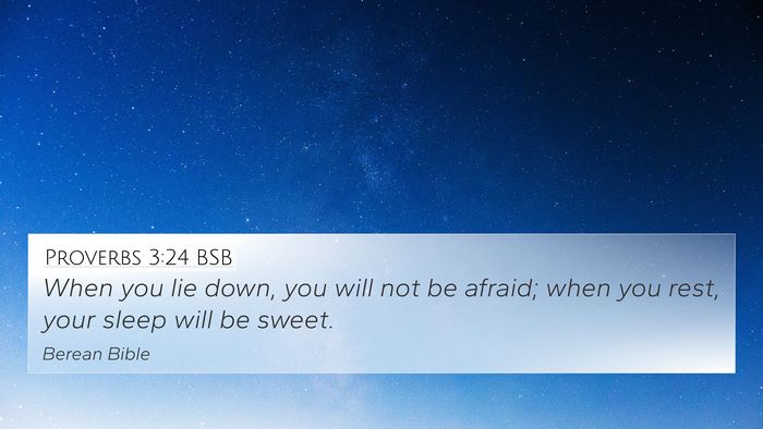 Proverbs 3:24 BSB Bible Verse Image