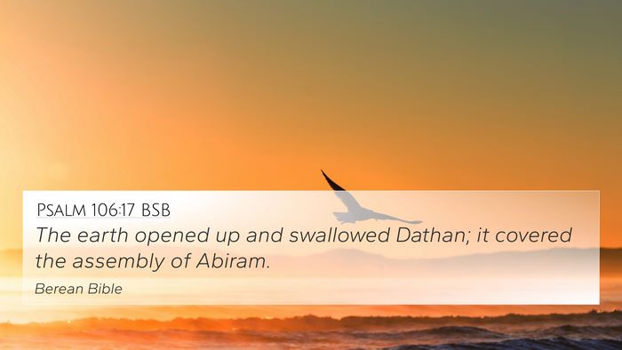 Psalm 106:17 BSB Bible Verse Image
