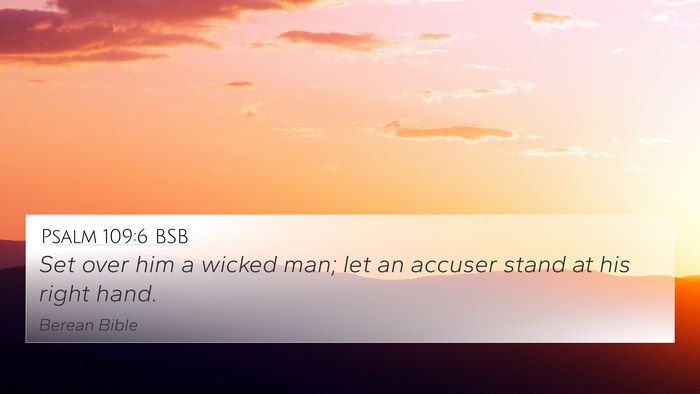 Psalm 109:6 BSB Bible Verse Image