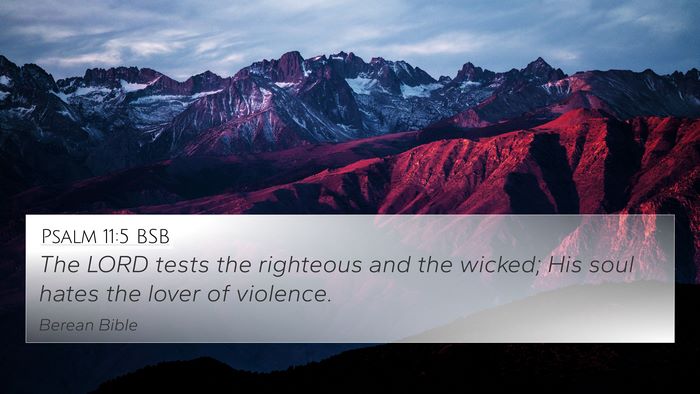 Psalm 11:5 BSB Bible Verse Image