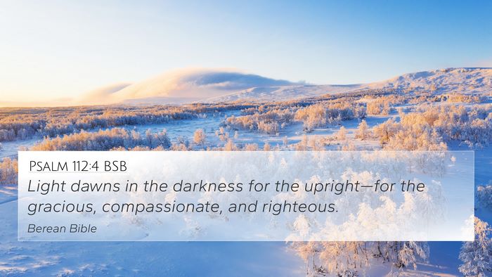 Psalm 112:4 BSB Bible Verse Image