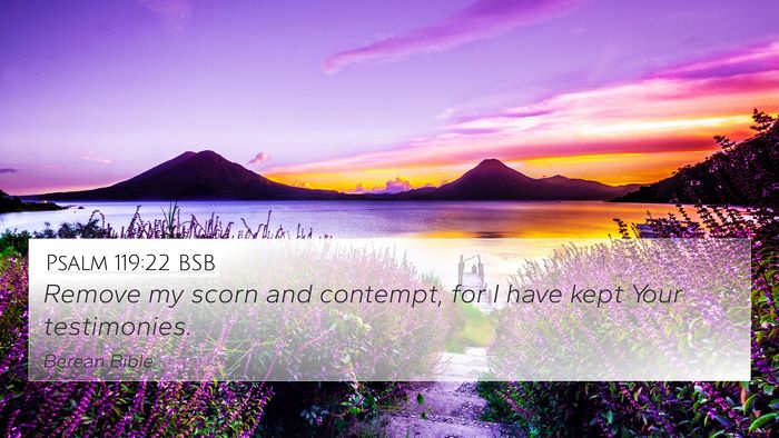 Psalm 119:22 BSB Bible Verse Image