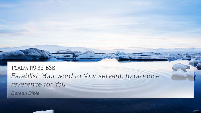 Psalm 119:38 BSB Bible Verse Image